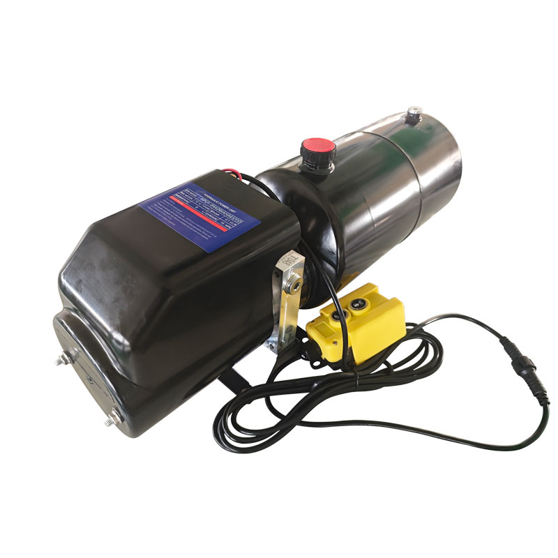 12V 1.6KW 8L Single Acting with Wire Control
